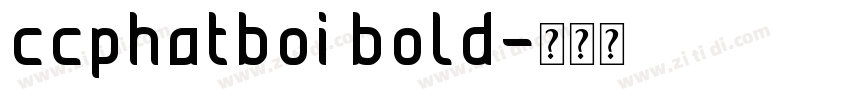 ccphatboi bold字体转换
